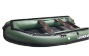 Лодка надувная с транцем Solar-350 М зеленая