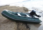 Лодка надувная с транцем Solar-310 зеленая