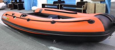 Лодка надувная транц. "Солар Оптима-330" оранжевый